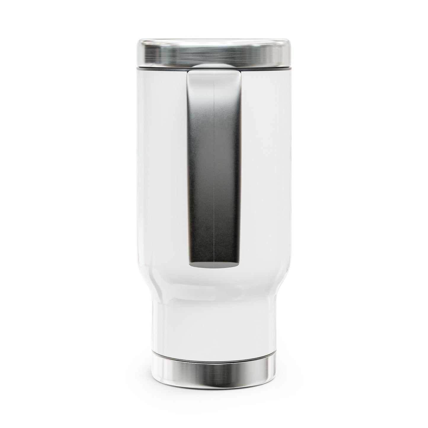 "Jesus + therapy" Stainless Steel Travel Mug with Handle, 14oz