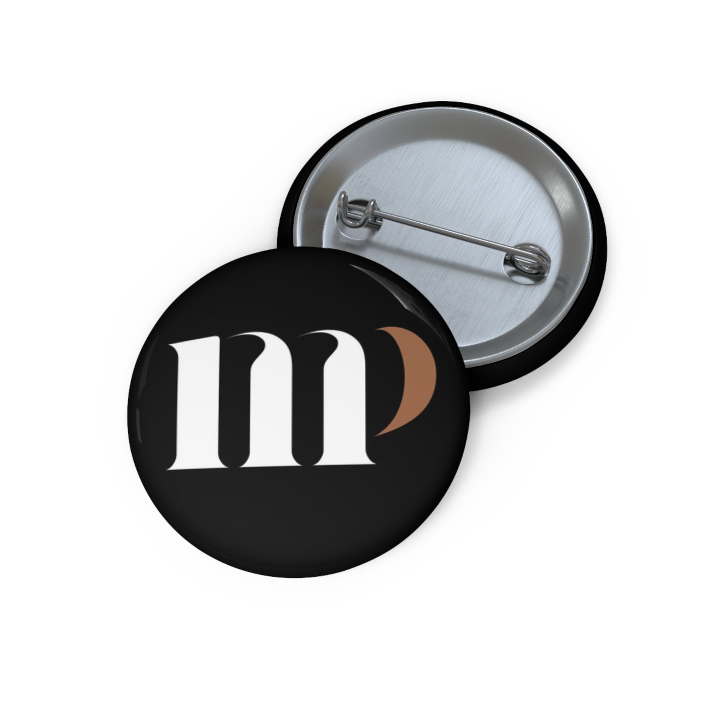 melanin on paper logo Pin Buttons