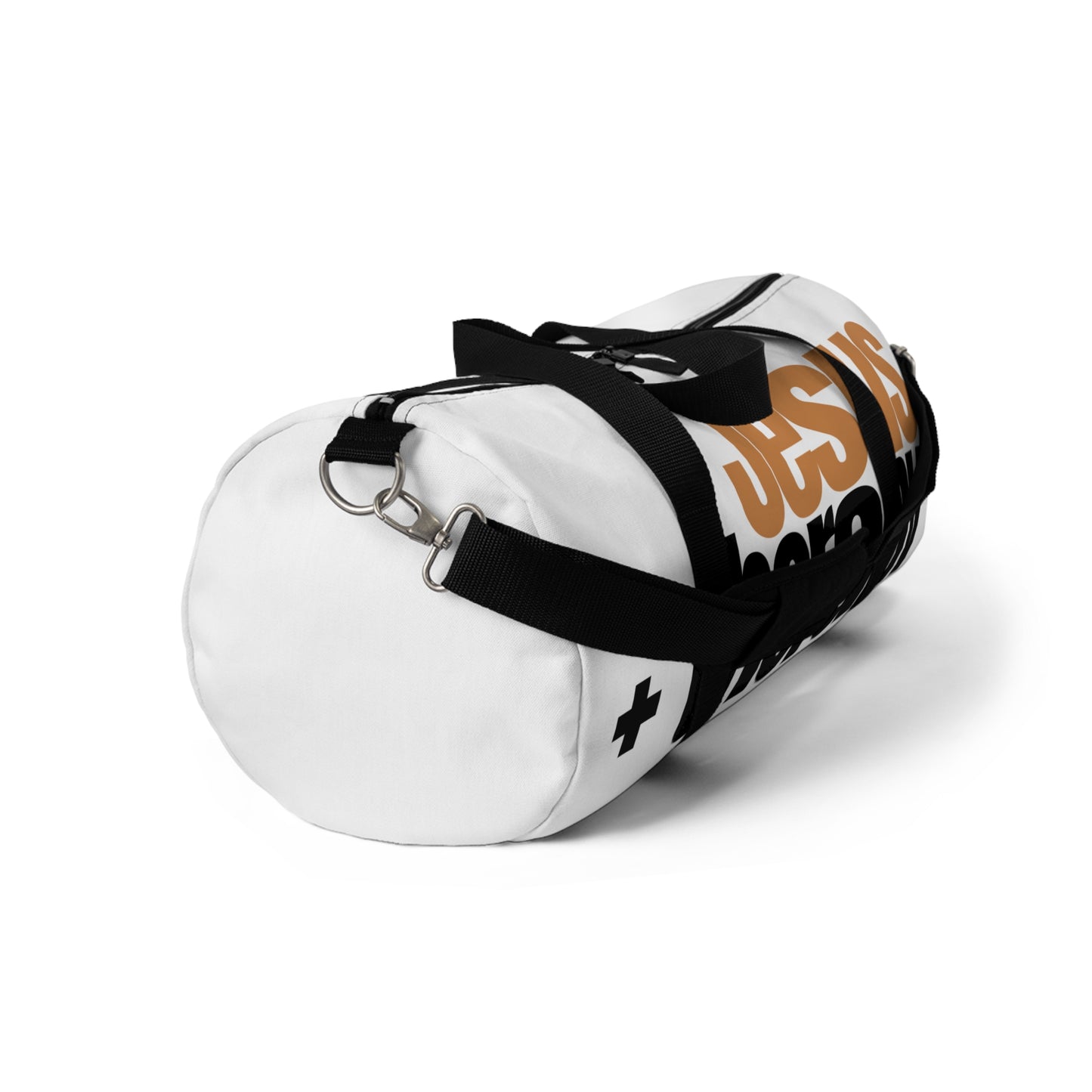 "Jesus + Therapy" Duffel Bag (White) - 2 Sizes Available