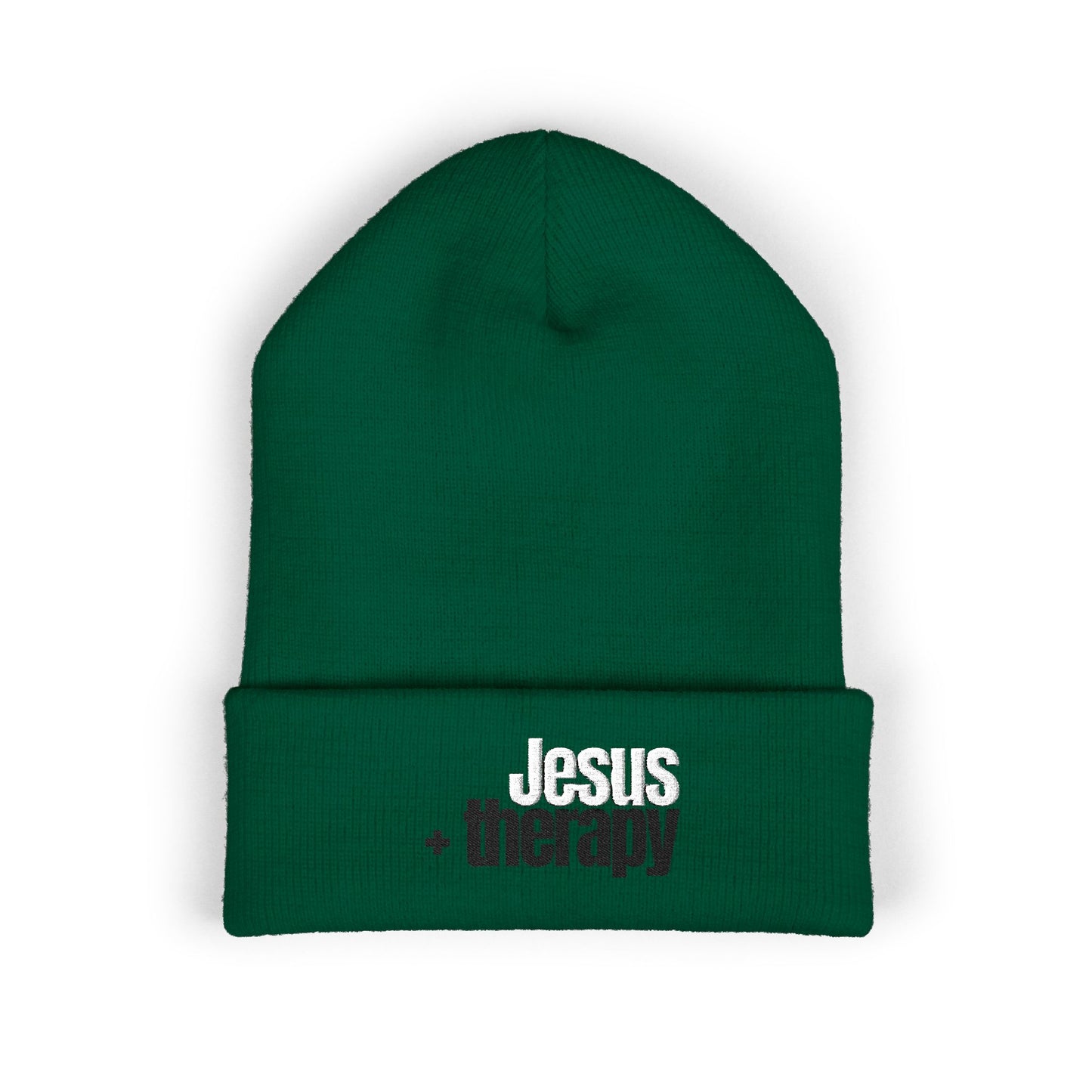 "Jesus + Therapy" Classic Cuffed Beanie