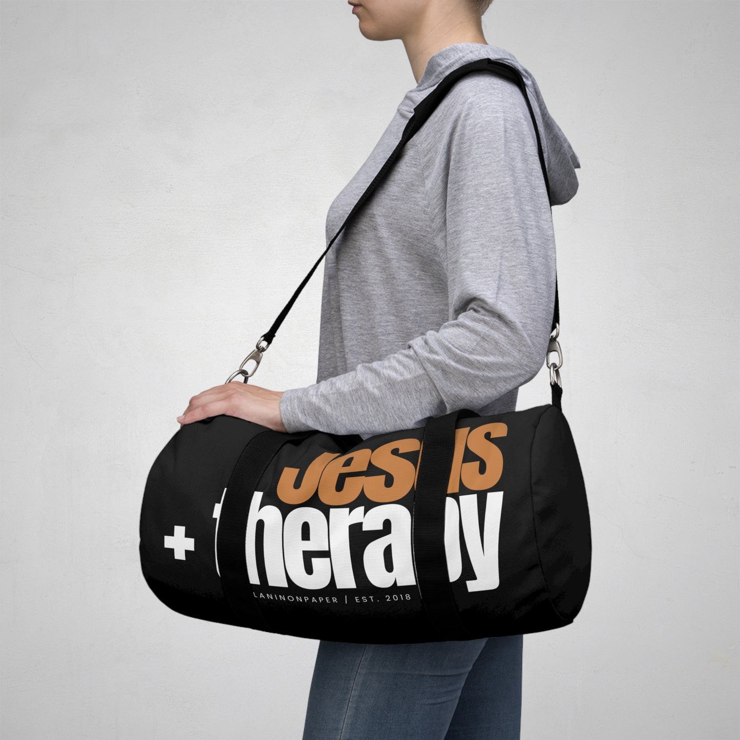 Copy of "Jesus + Therapy" Duffel Bag - 2 Sizes Available