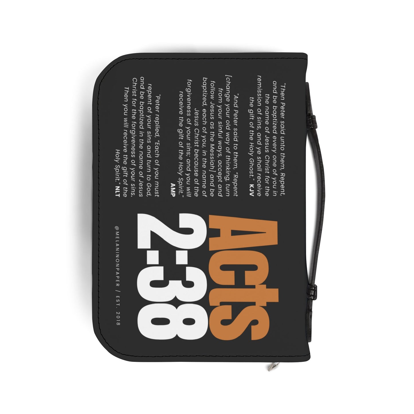 "Acts 2:38" Luxe Bible Cover - 4 Sizes Available