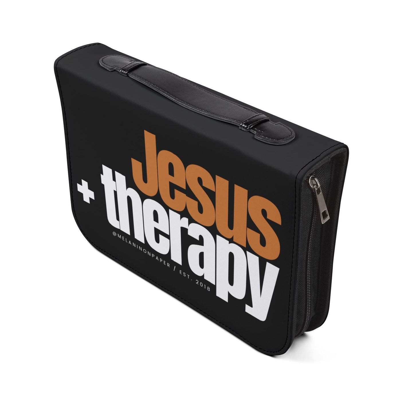 "Jesus & Therapy" Luxe Bible Cover - 4 Sizes Available