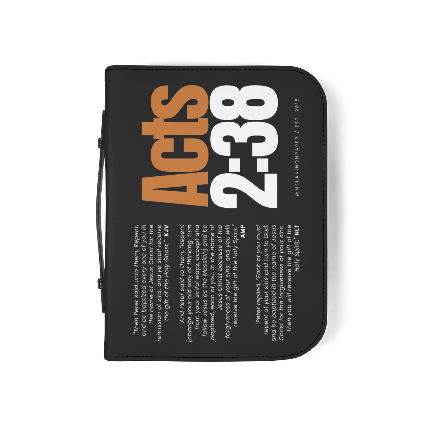 "Acts 2:38" Luxe Bible Cover - 4 Sizes Available