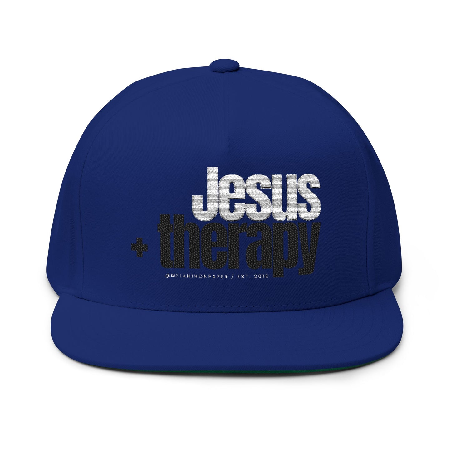 Embroidered Flat Bill Cap - Stylish Faith-Based Headwear, Perfect for Daily Wear, Gifts, Church Events, and More