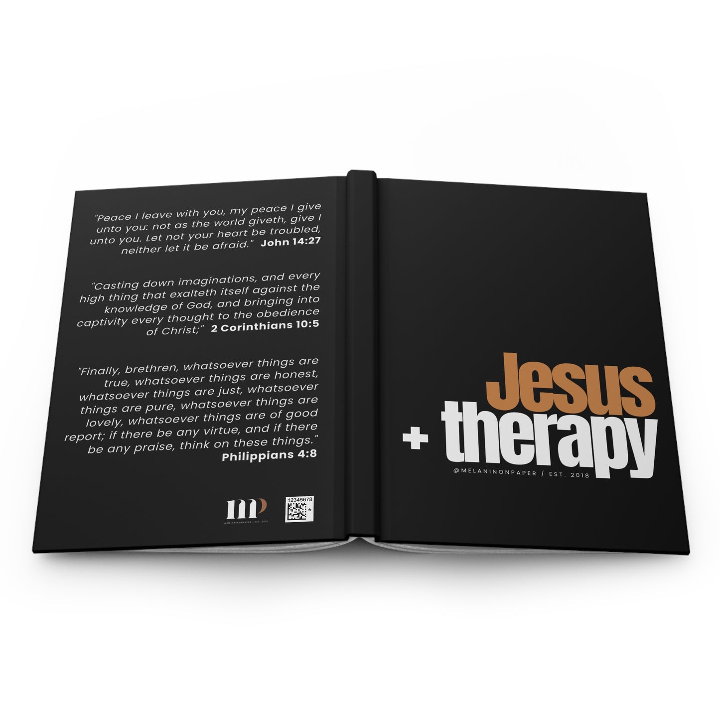 "Jesus + therapy" Velvety Matte Hardcover Journal