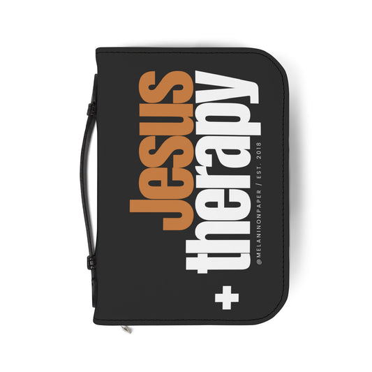 "Jesus & Therapy" Luxe Bible Cover - 4 Sizes Available