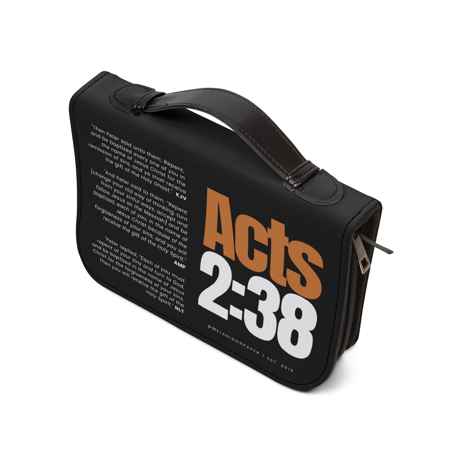 "Acts 2:38" Luxe Bible Cover - 4 Sizes Available