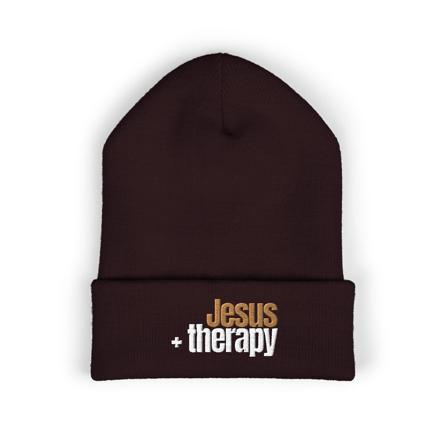 "Jesus + Therapy" Classic Cuffed Beanie