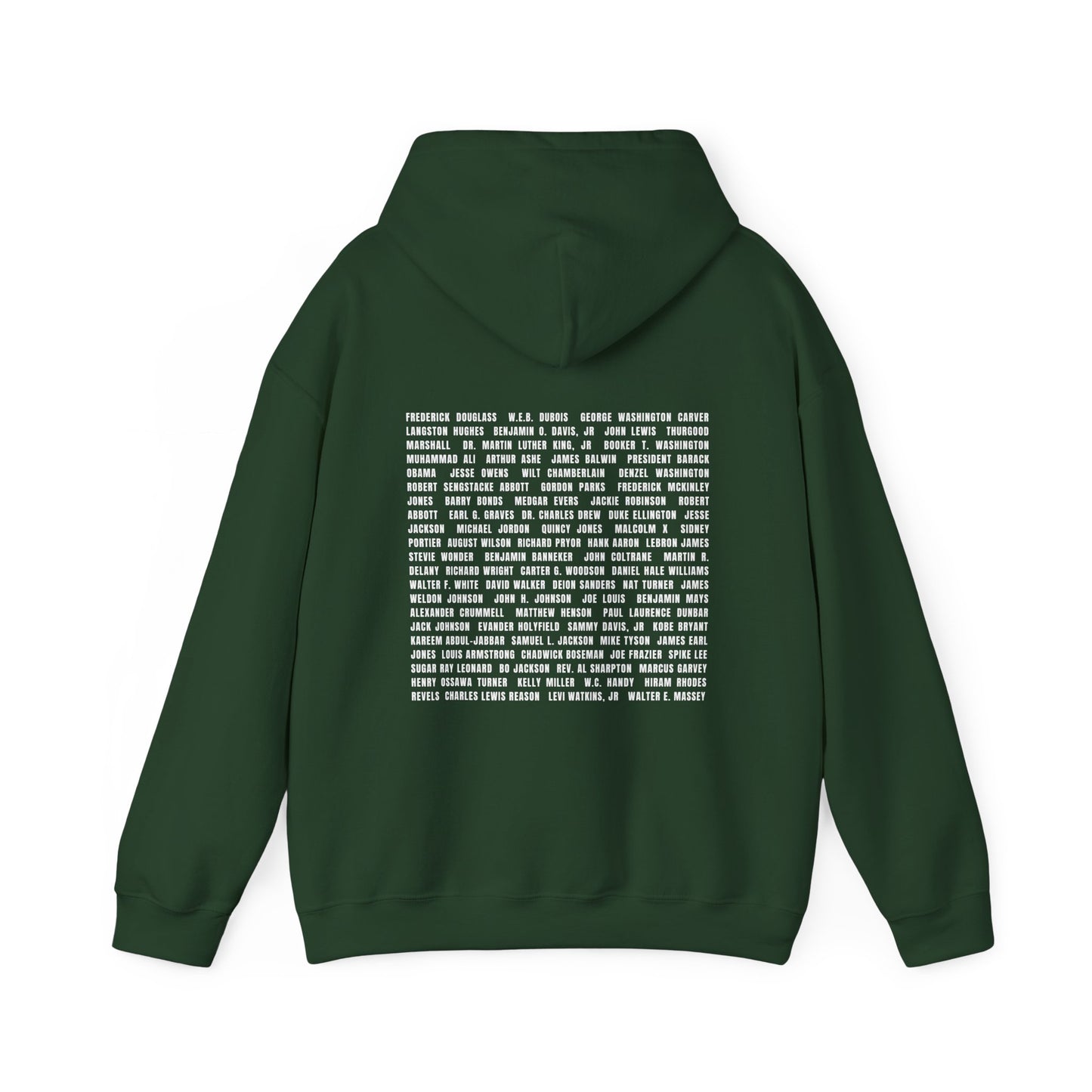 "Revolutionary Black Men" Unisex Heavy Blend™ Hooded Sweatshirt - Black, Chocolate, Navy Blue, Dark Gray, & Hunter Green Available