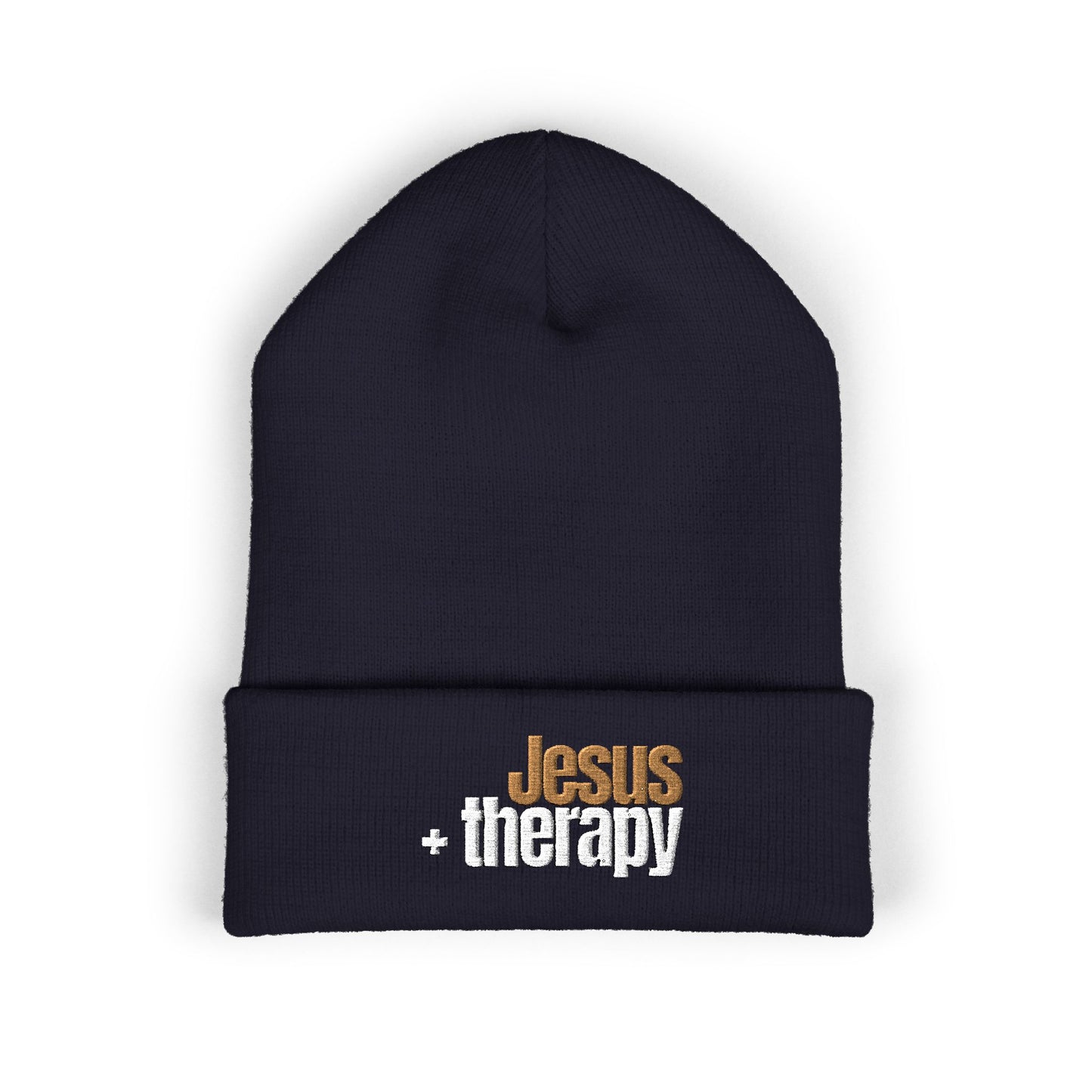 "Jesus + Therapy" Classic Cuffed Beanie