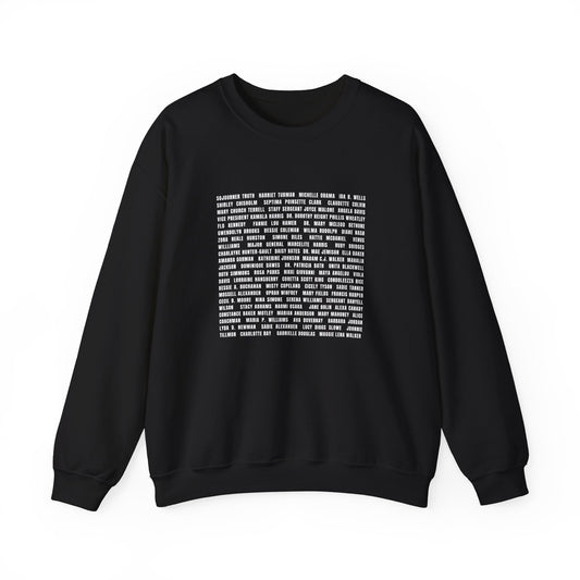 "Revolutionary Black Women" Unisex Heavy Blend™ Crewneck Sweatshirt - Black, Gray, & Navy Blue Available