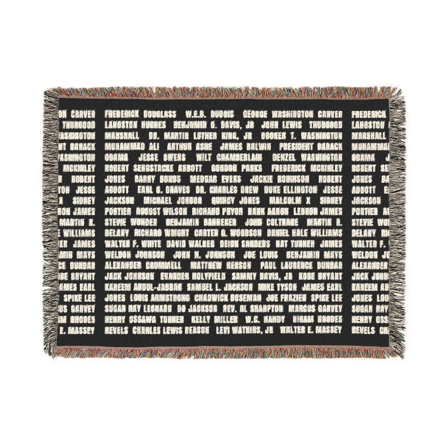 "Revolutionary Black Men" Cozy Woven Blanket
