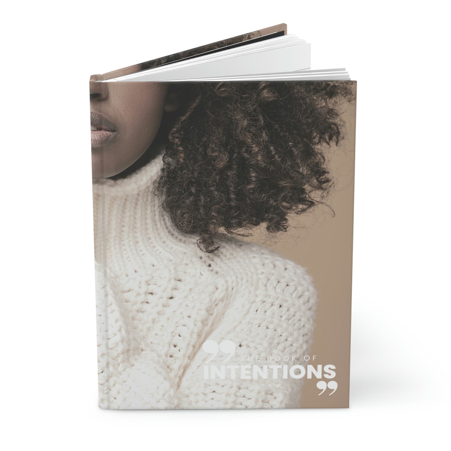 "the book of intentions" Velvety Matte Hardcover Journal