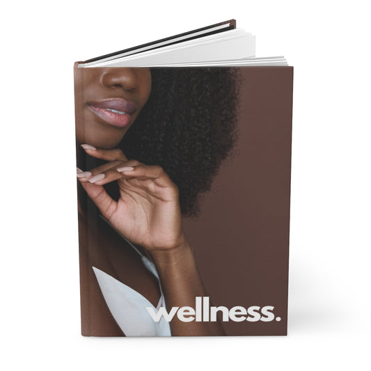 "wellness" Velvety Matte Hardcover Journal