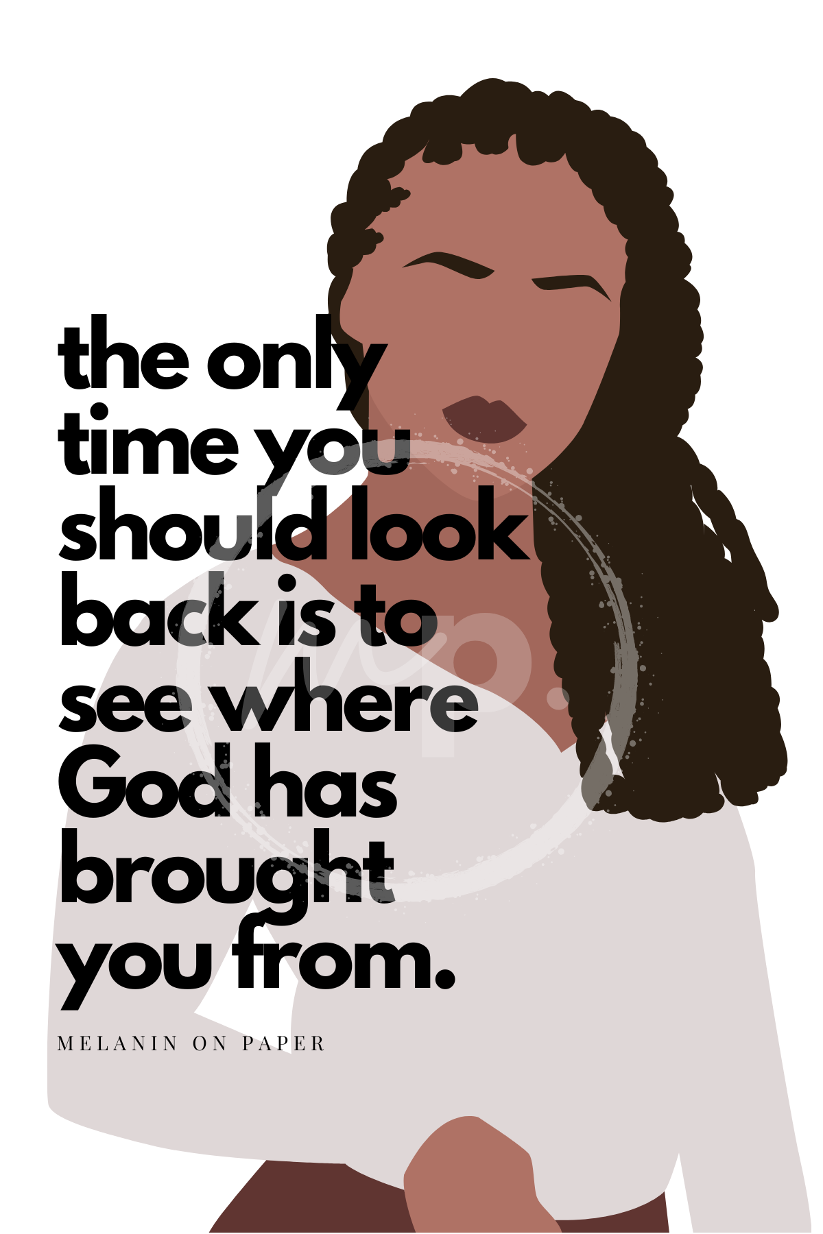 "the only time you should look back..." Printable Journaling Cards - 2 Sizes Available