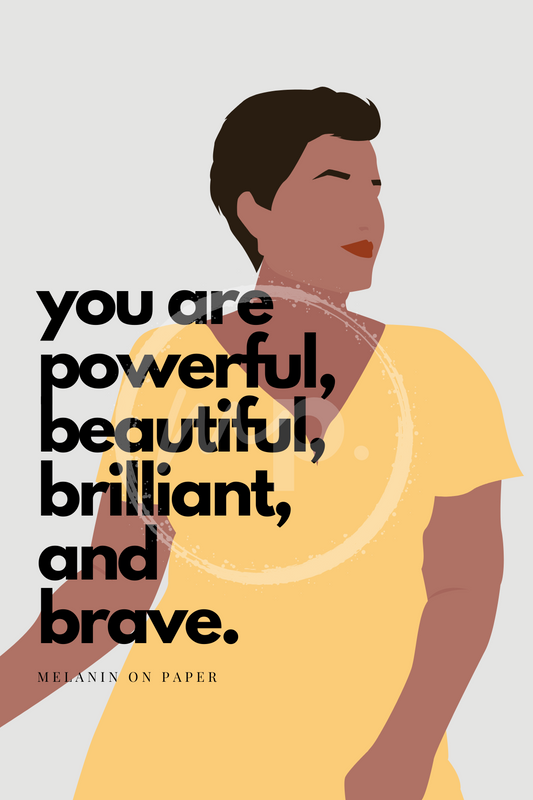 "you are powerful, beautiful..." Printable Journaling Card - 2 Sizes Available