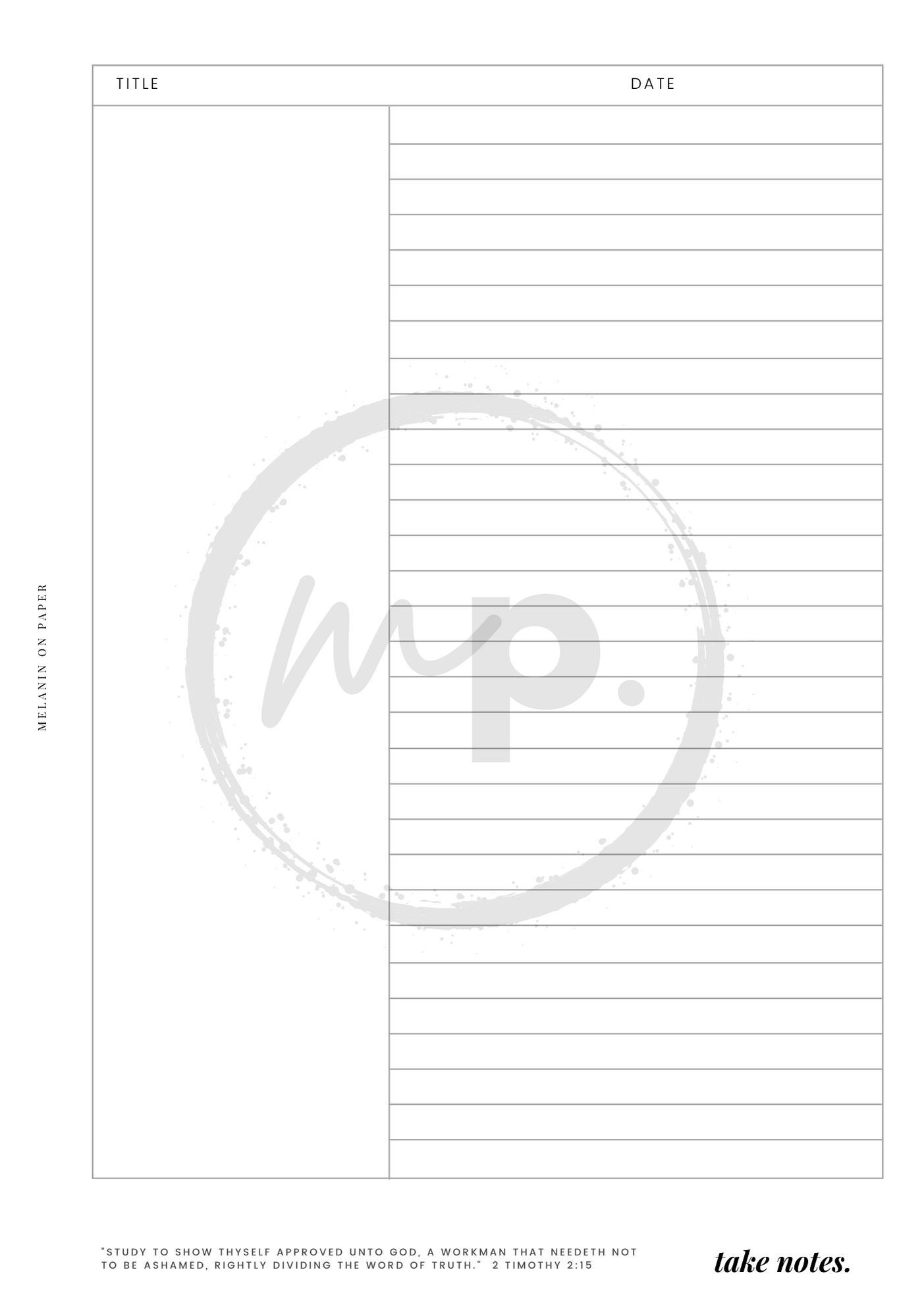 Printable Planner Inserts