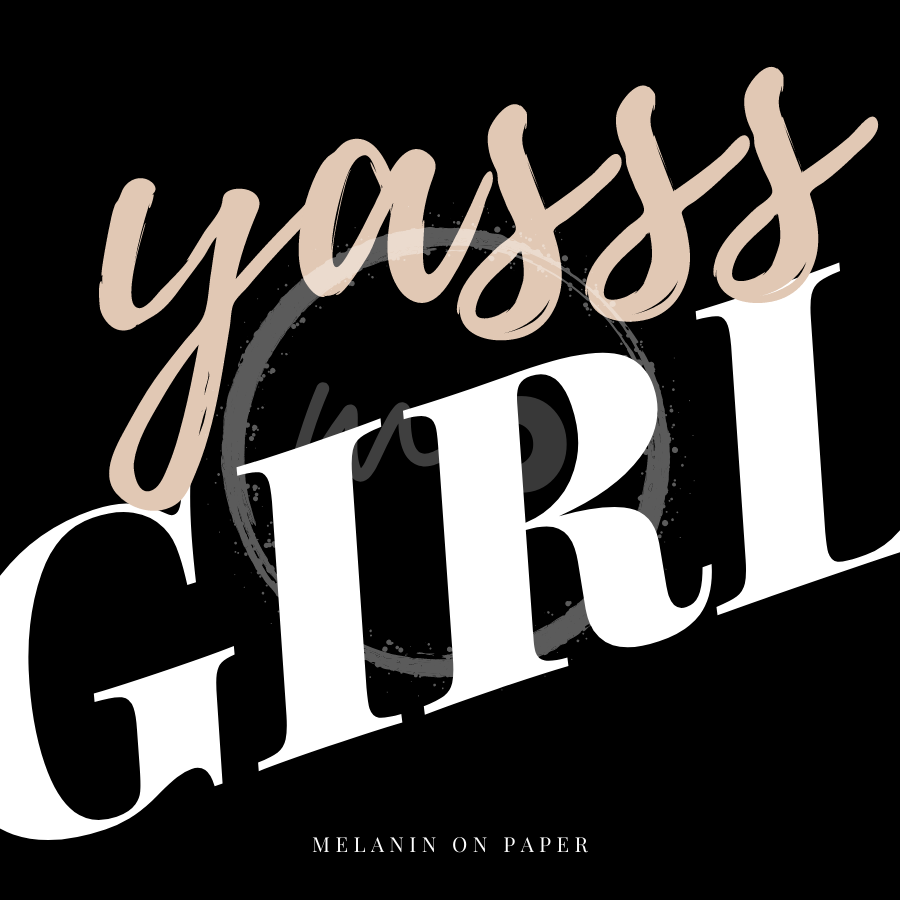 "Yasss Girl" Printable Journaling Card (3x3 in.) - 2 Colors Available