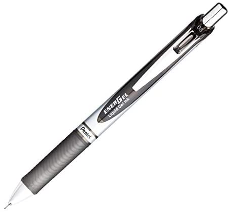 Pentel EnerGel 0.3 mm Needle Point Liquid Gel Ink Pen (Black) - Black Ink