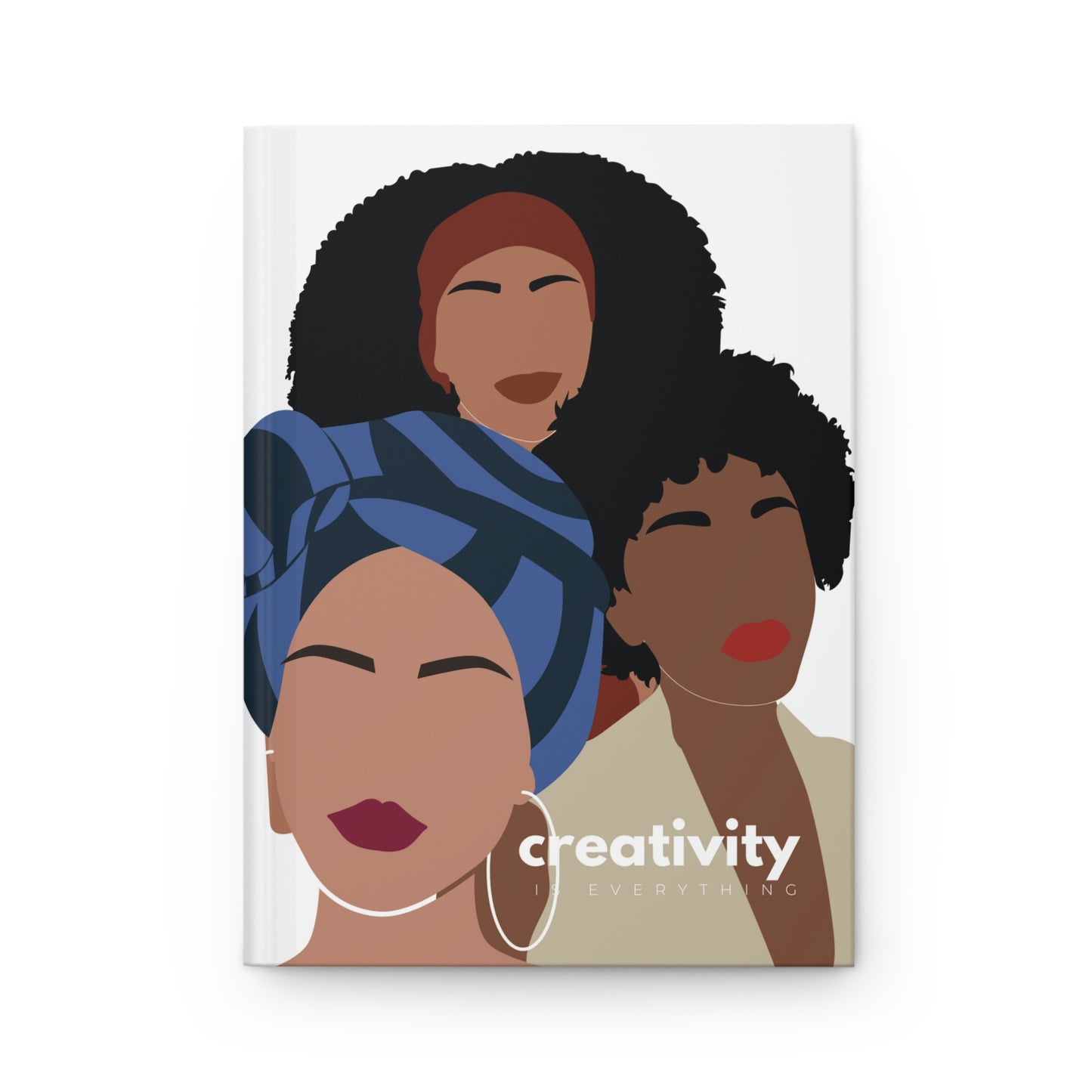 "creativity is everything" Velvety Matte Hardcover Journal