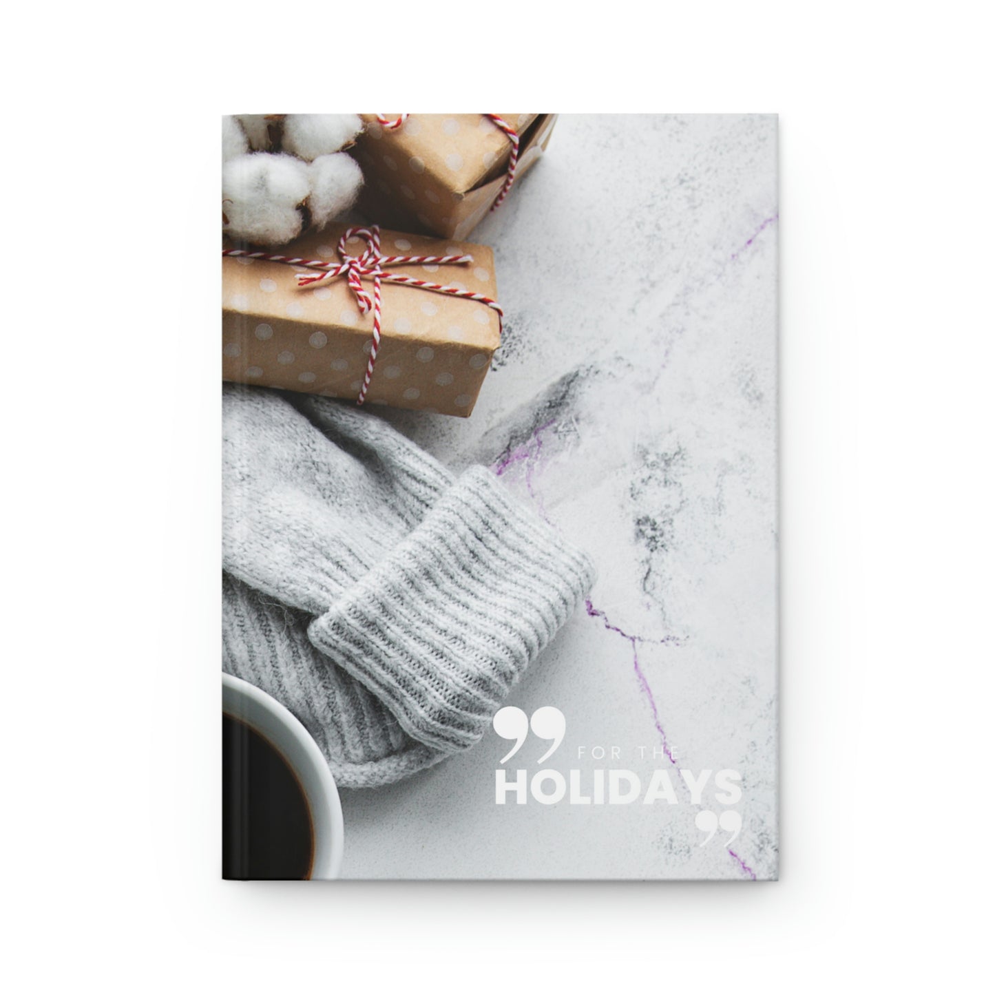 "for the holidays" Velvety Matte Hardcover Journal