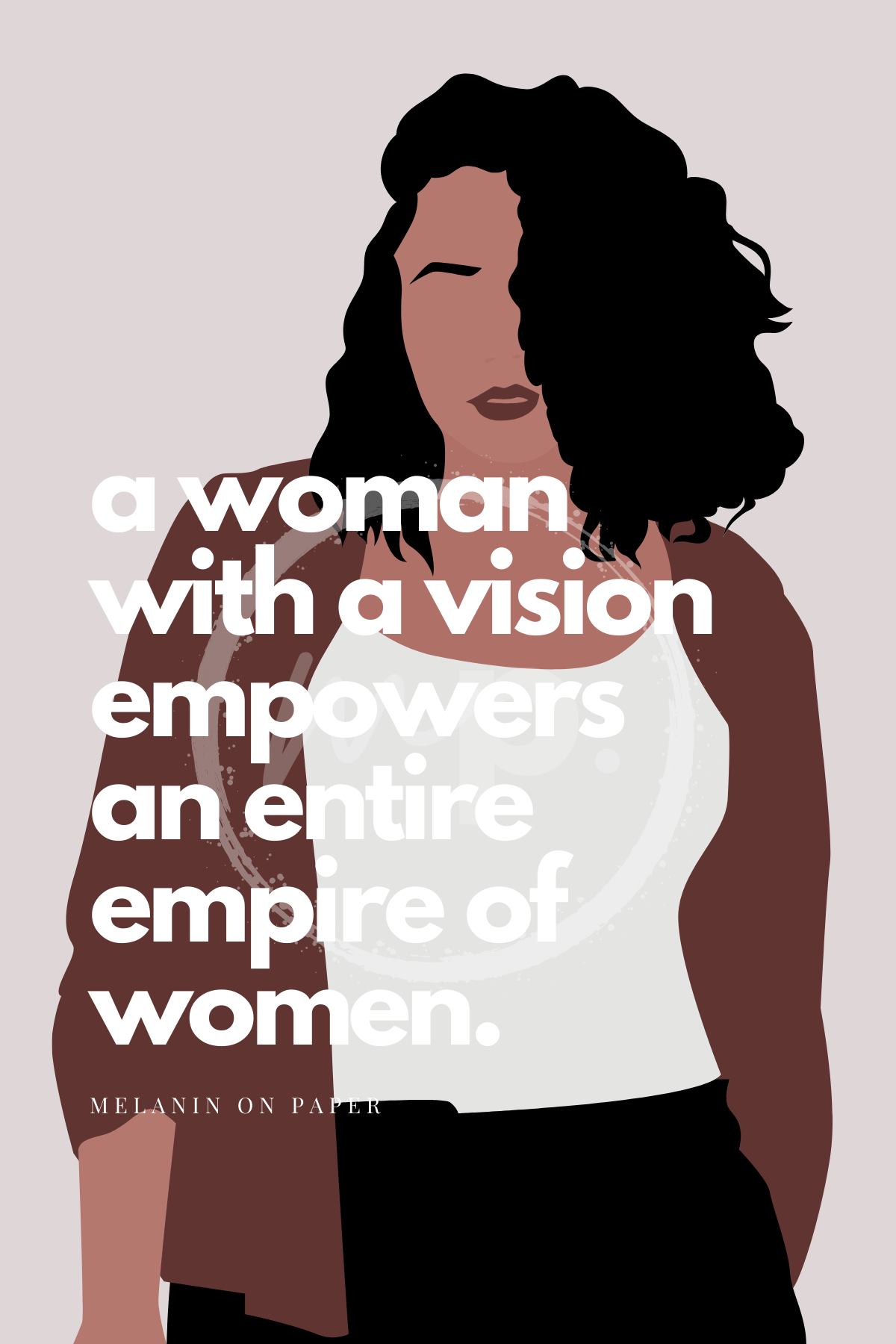 "a woman with a vision" Printable Journaling Card - 2 Sizes Available