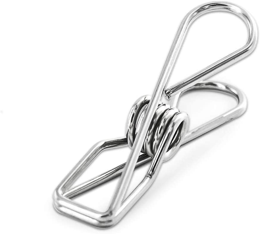 Silver Stainless Steel Clip (2 in.)