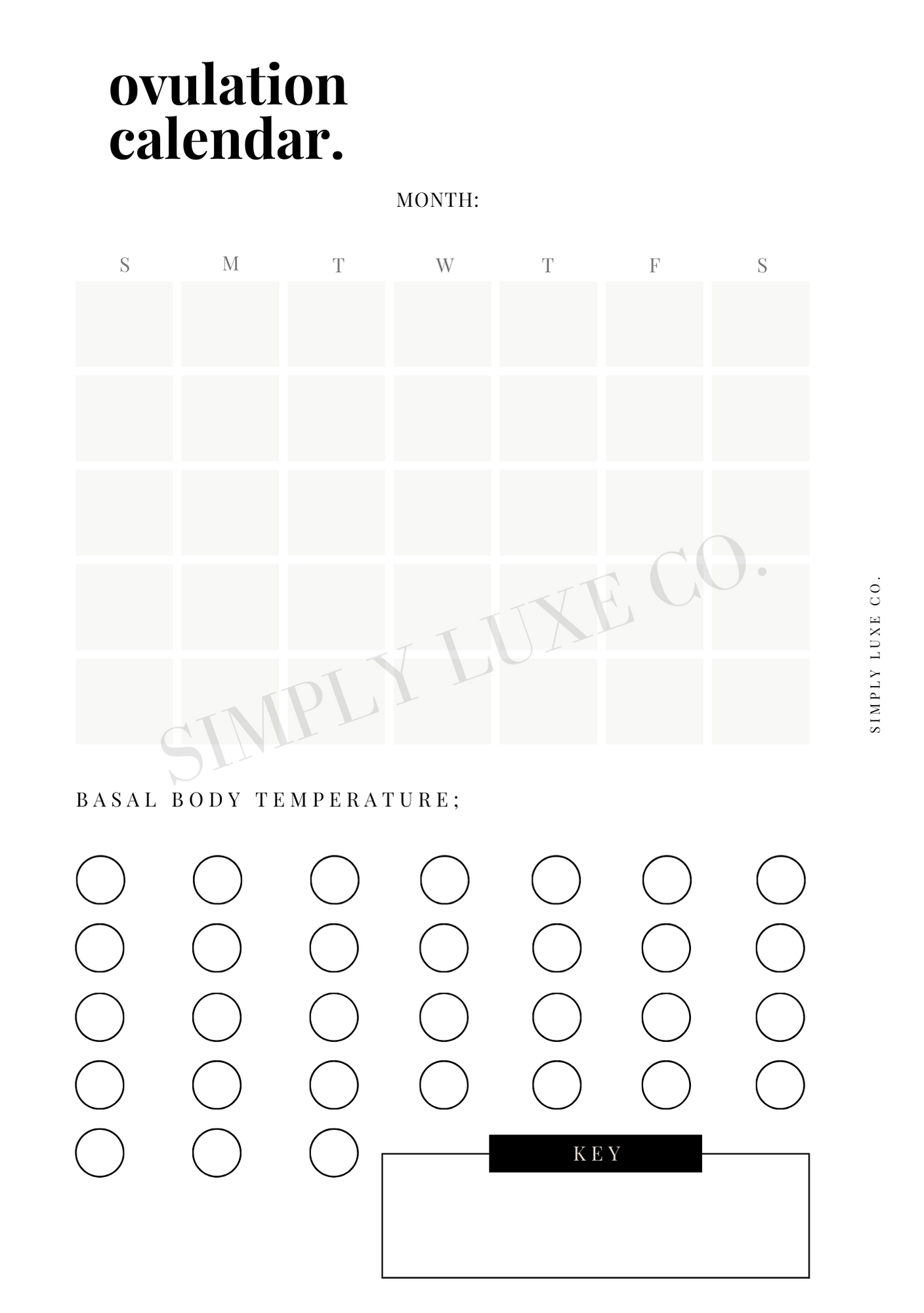 Ovulation Chart Printable Detecting Pregnancy Or Ovulation In Your