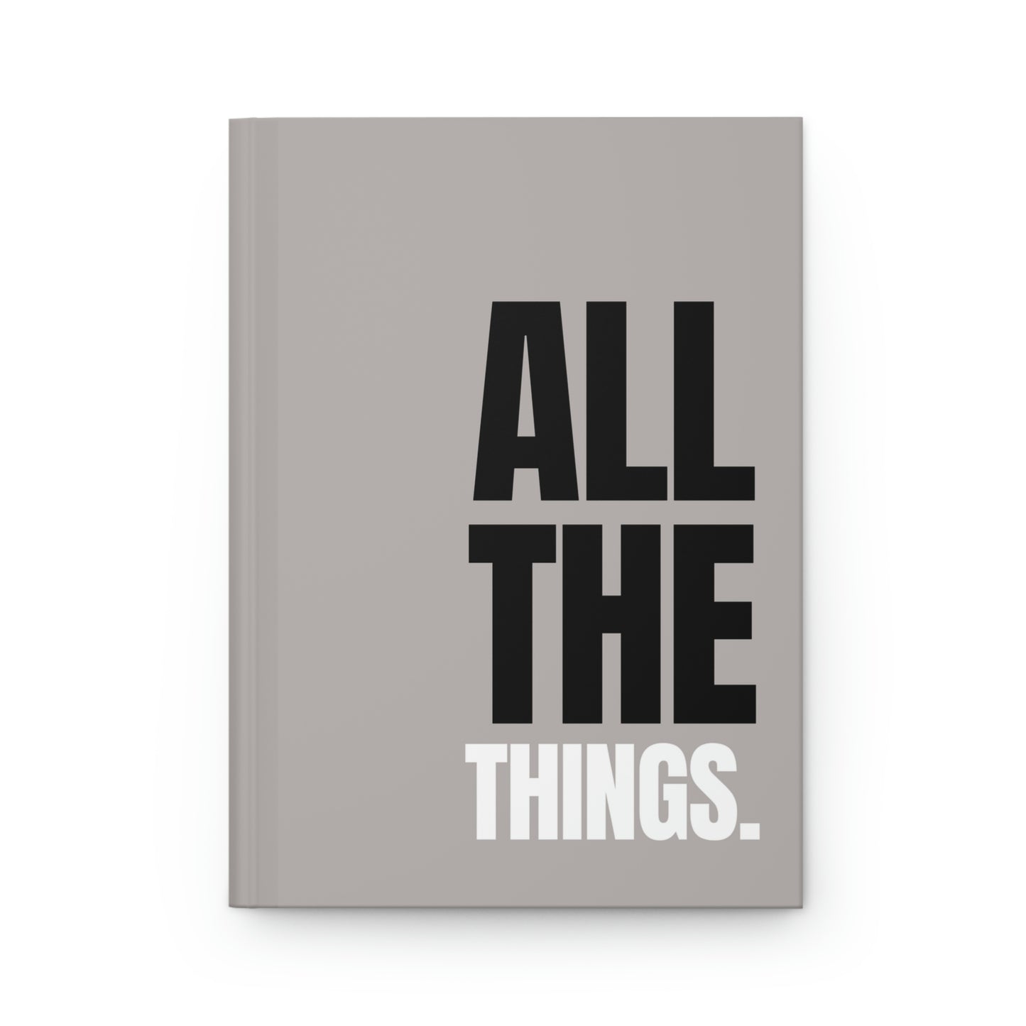 "All the Things" Velvety Matte Hardcover Journal - Nude