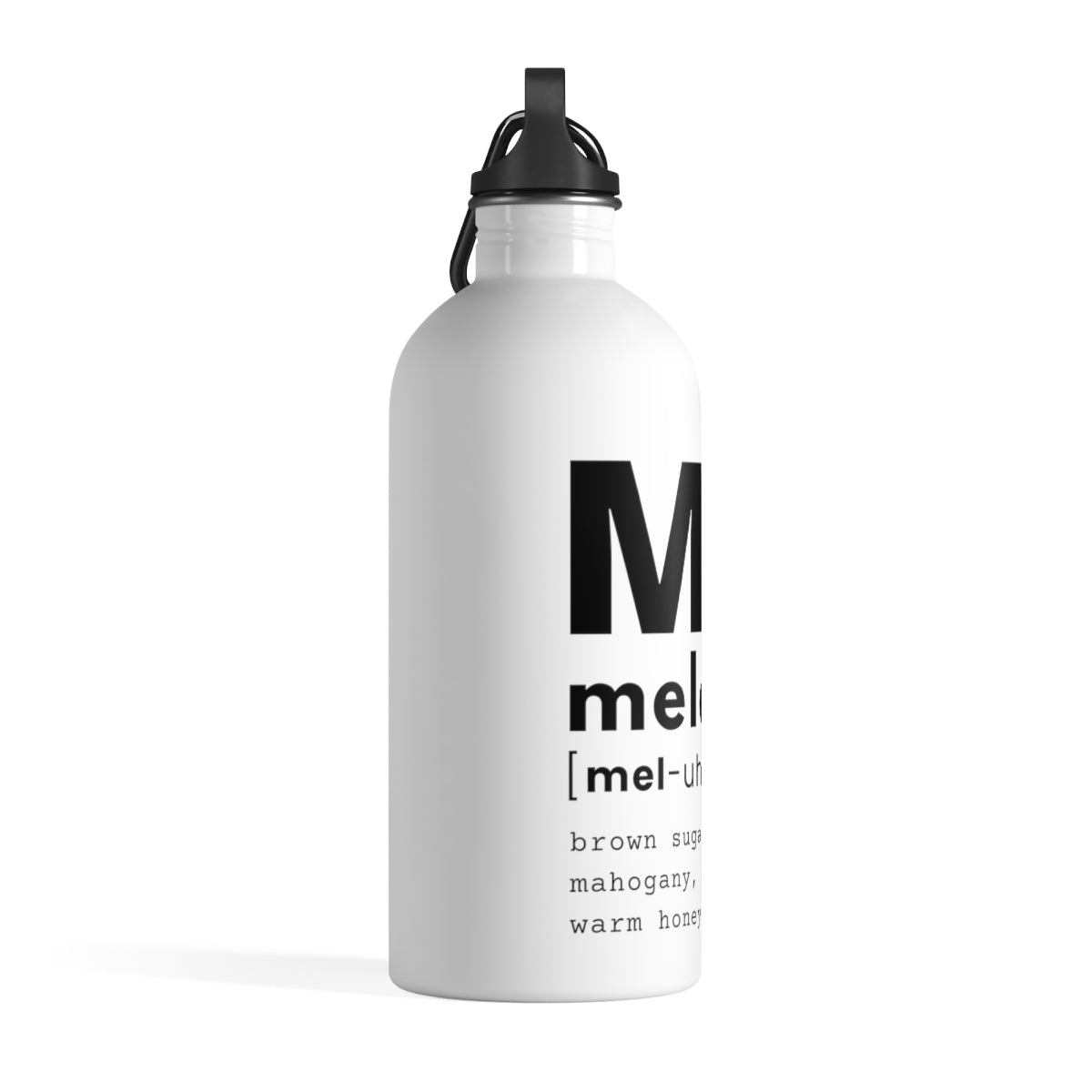 "melanin" Stainless Steel Water Bottle