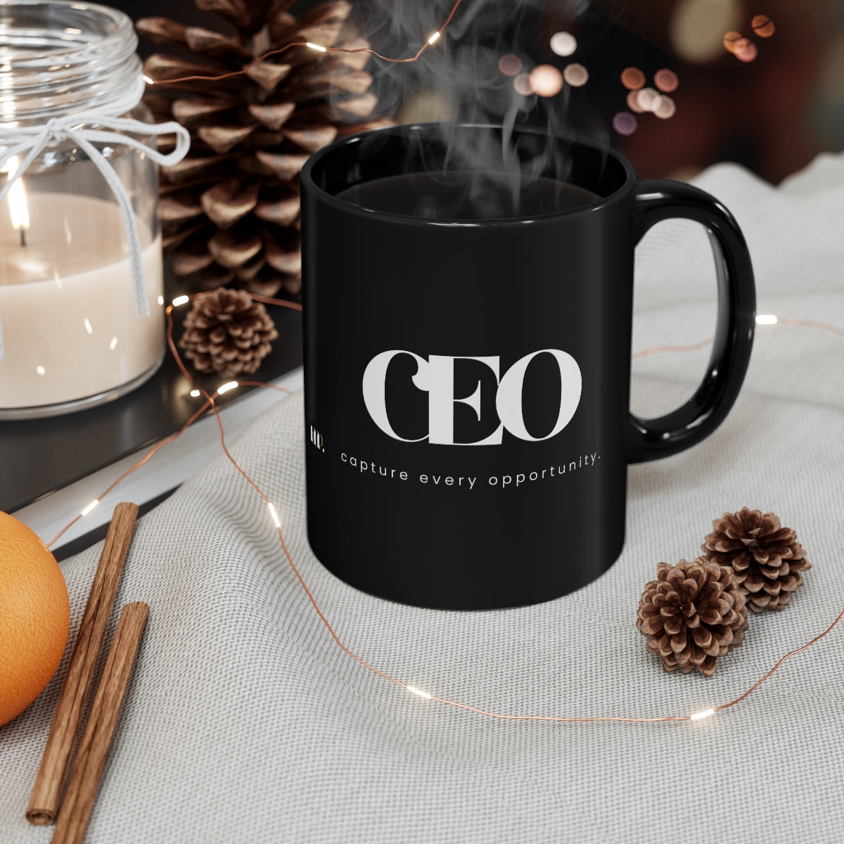 "CEO" 11oz Black Mug