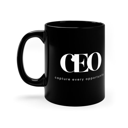 "CEO" 11oz Black Mug