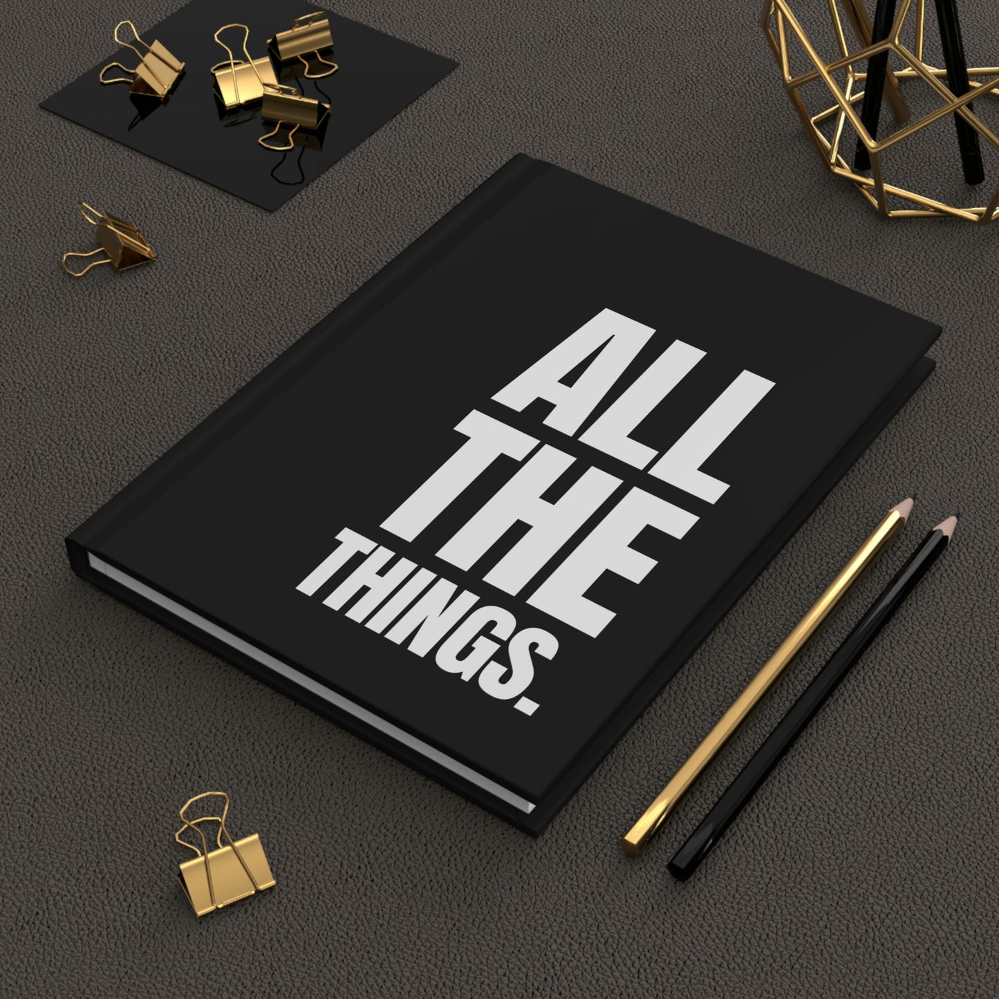 "All the Things" Velvety Matte Hardcover Journal