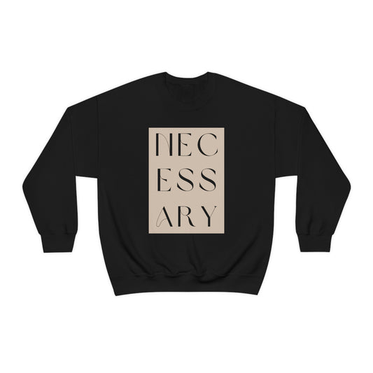 "necessary" Unisex Heavy Blend™ Crewneck Sweatshirt - Nude
