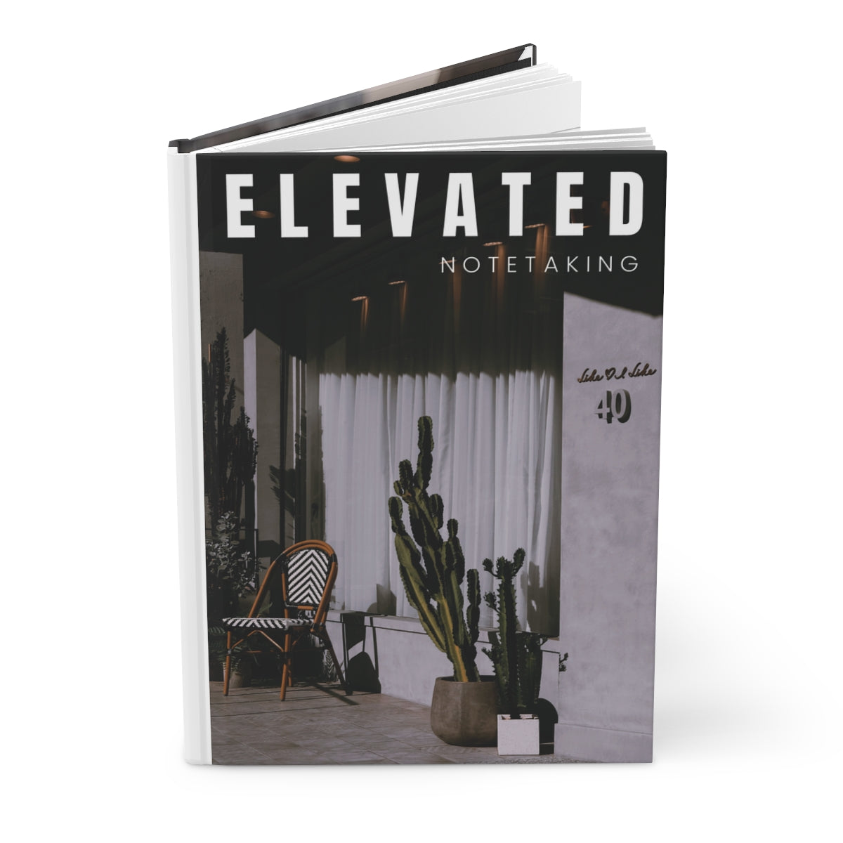 "Elevated Notetaking" Hardcover Journal Matte