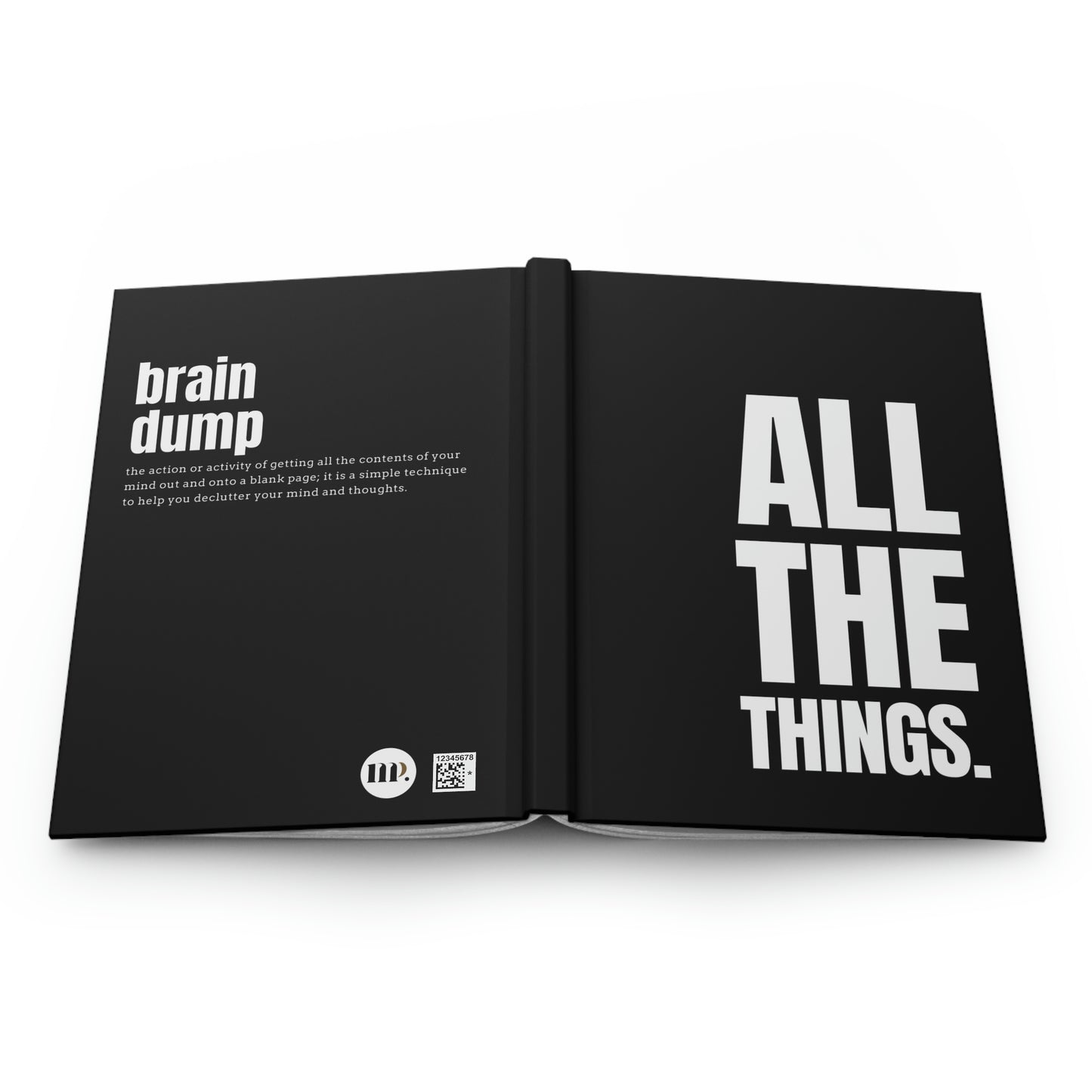 "All the Things" Velvety Matte Hardcover Journal