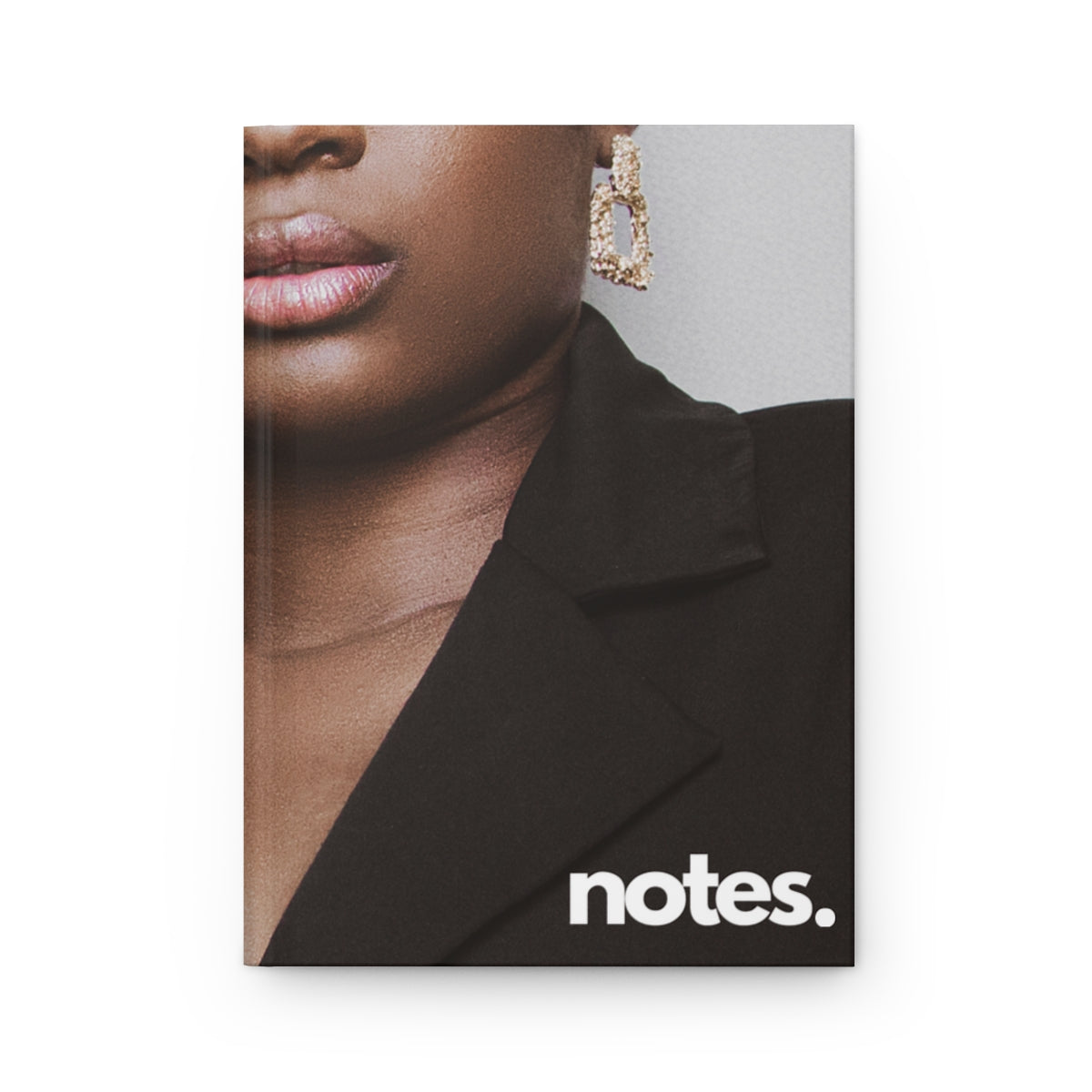 "notes" Velvety Matte Hardcover Journal
