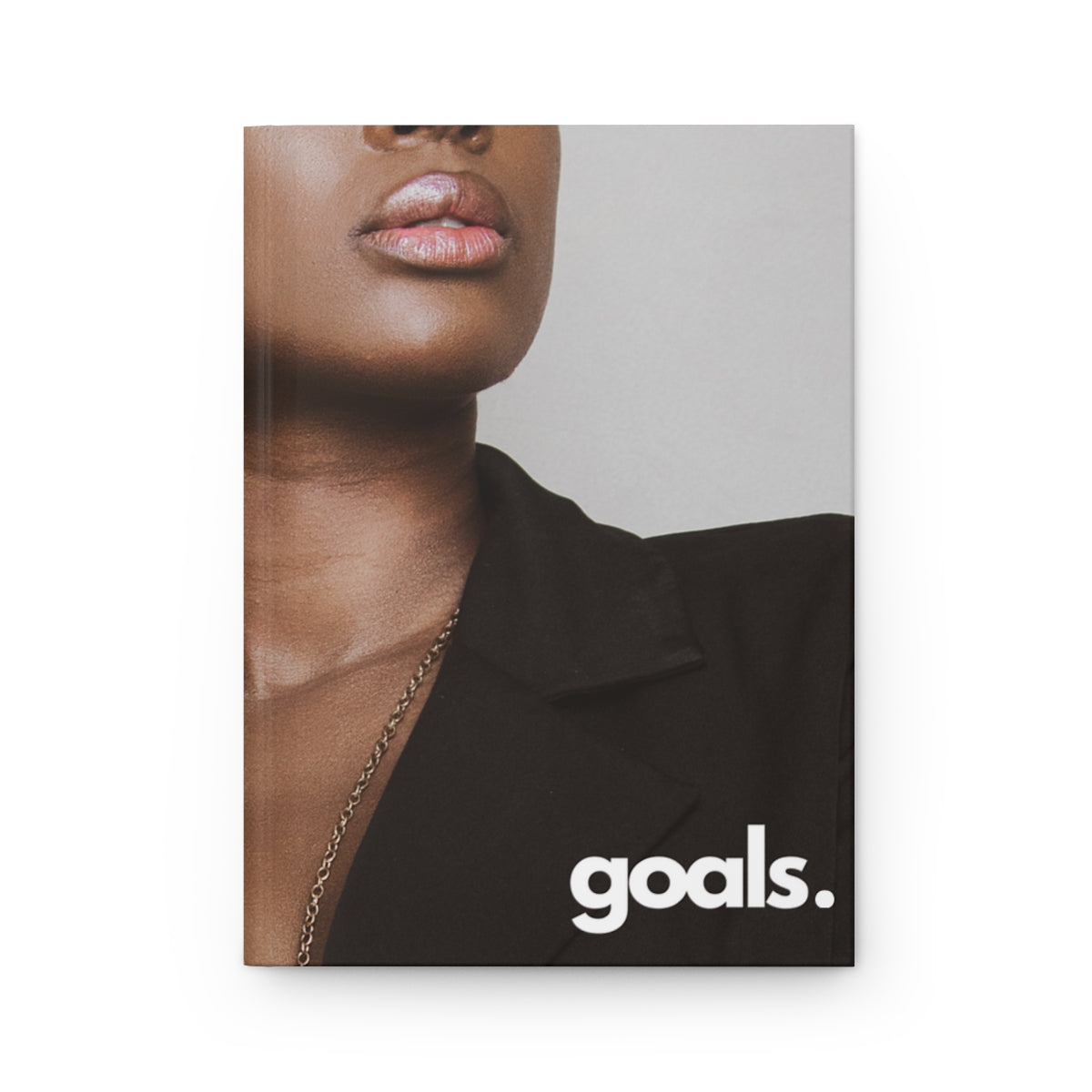 "goals" Velvety Matte Hardcover Journal