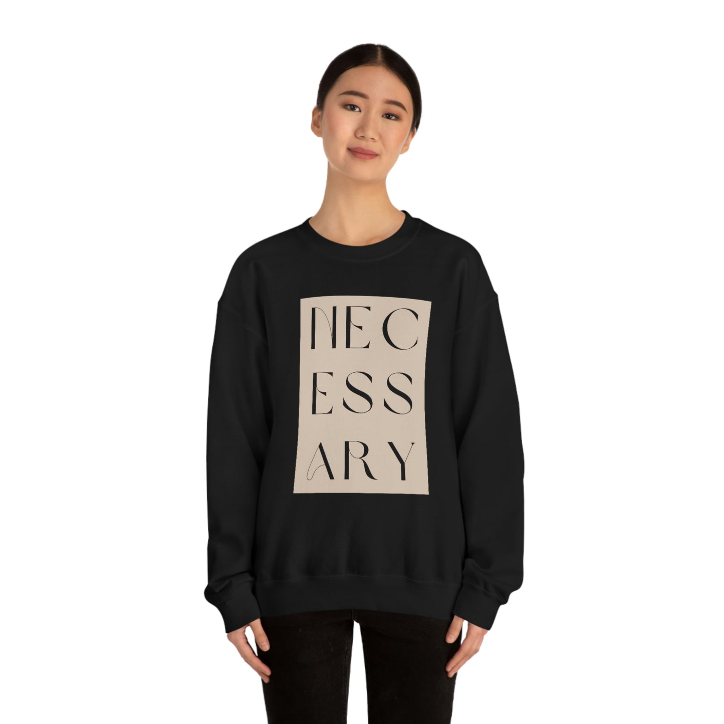 "necessary" Unisex Heavy Blend™ Crewneck Sweatshirt - Nude