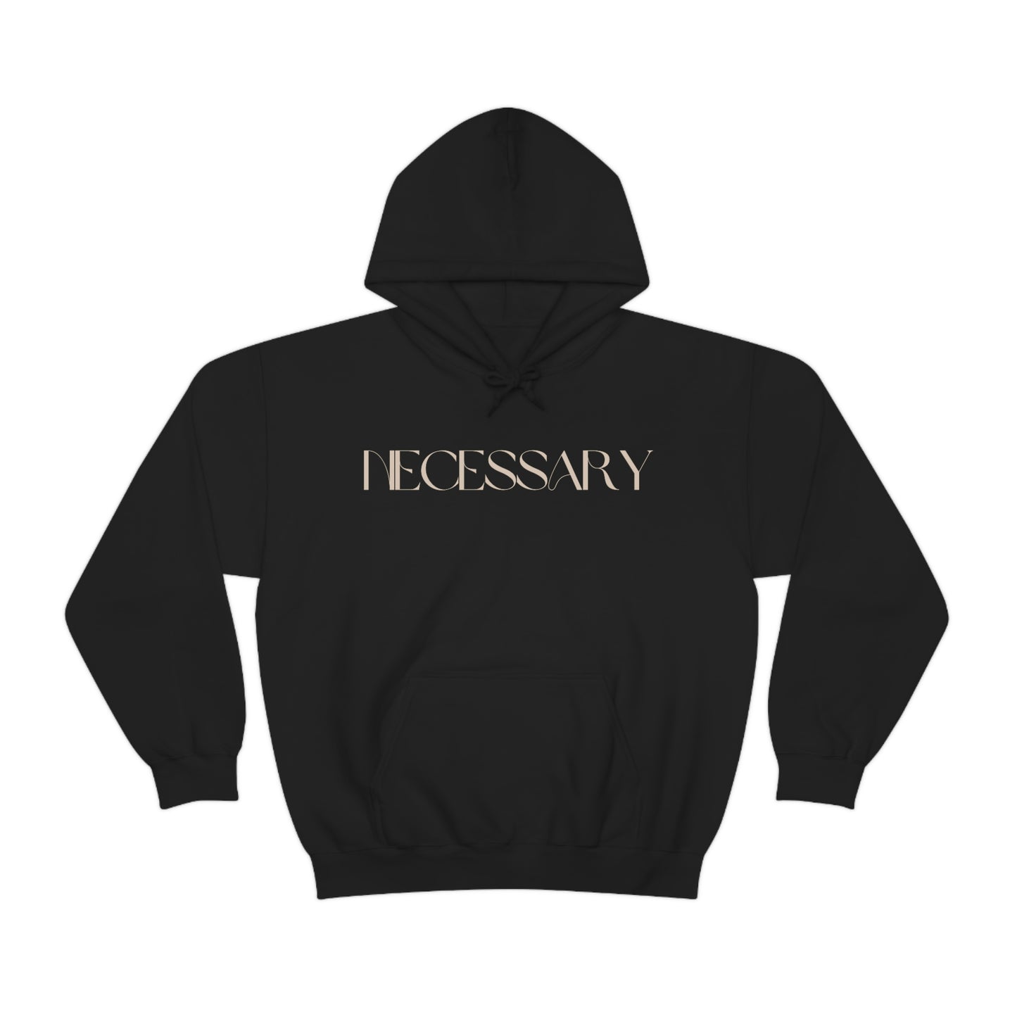"necessary" Unisex Heavy Blend™ Hooded Sweatshirt - Black, Chocolate, & Hunter Green Available