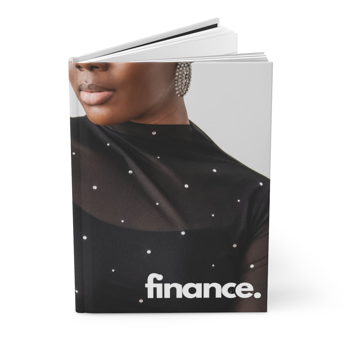 "finance" Velvety Matte Hardcover Journal